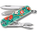 Нож-брелок Victorinox 0.6223.L2010 Classic "Sports World" 58мм